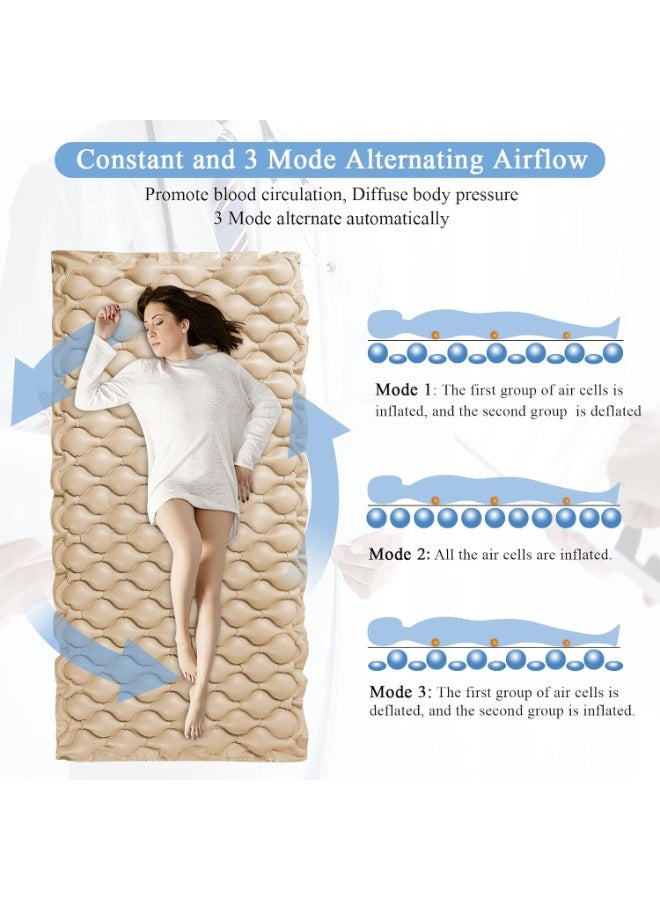 Generic Alternating Air Pressure Pad Mattress with Pump – Quiet Inflatable Bed Sore Prevention Mattress for Hospital Beds & Bedridden Patients - Image 5