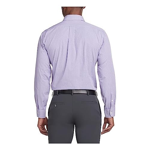 Van Heusen Men's Regular Fit Gingham Button Down Collar Dress Shirt, Amethyst, Small - Image 2