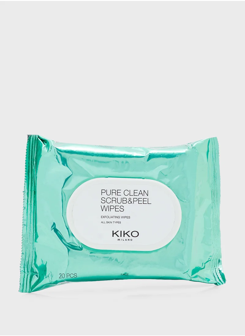 KIKO MILANO Pure Clean Scrub&Peel Wipes