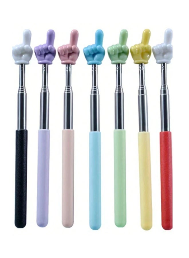 Retractable Pointer for Teachers – 2 Pieces Finger Pointer for Classroom, Presentations, and Whiteboard (Random Color) - Image 1