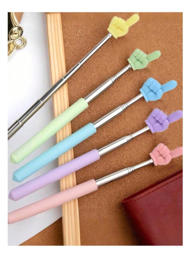 Retractable Pointer for Teachers – 2 Pieces Finger Pointer for Classroom, Presentations, and Whiteboard (Random Color) - Image 5