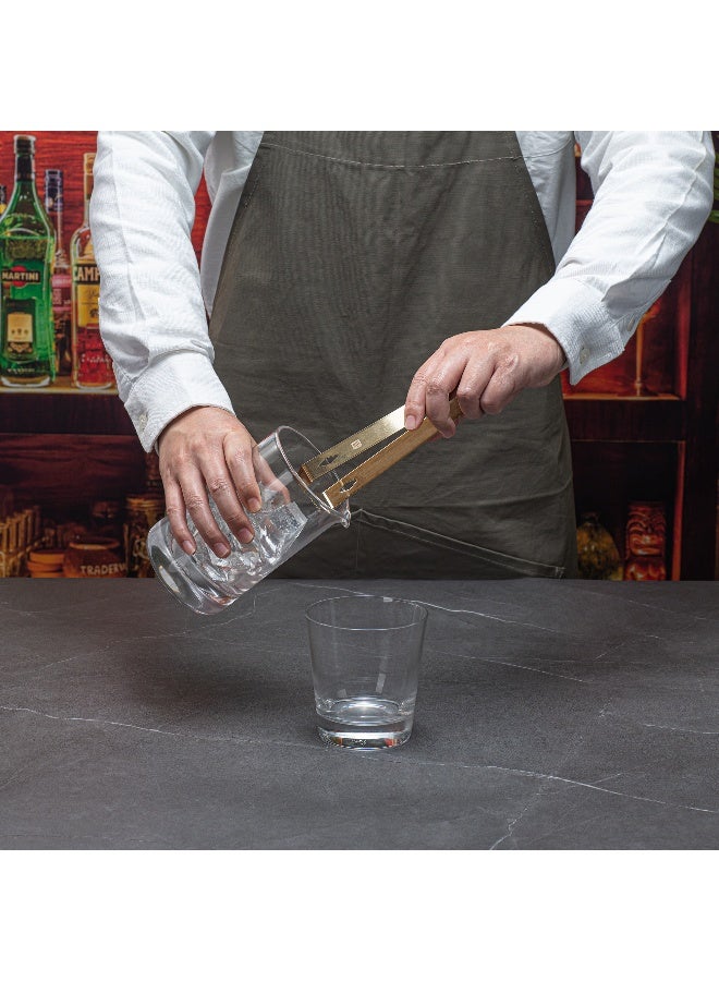 Restaurantware ملقط ثلج بار لوكس 6.3 بوصة × 2.5 بوصة، 1 ملقط ثلج صغير - بأسنان قبضة مخلبية، قبضة مريحة، ملقط من الفولاذ المقاوم للصدأ مطلي بالذهب لبراميل الثلج، للحانات، البراميل، أو التقديم - Image 5