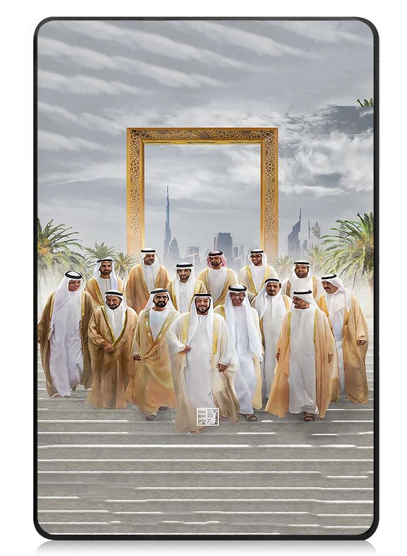 Theodor Protective Flip Case For Apple iPad Pro 13 (2024) With Trifold Stand Auto Wake Sleep Shockproof Cover Dubai Rulers - Image 1