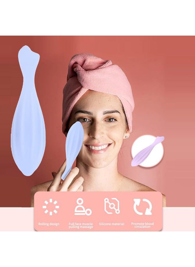 URTERYSER Face Roller, Silicone Skin Care Beauty Lifting Contouring Silicone Face Massage Face Roller - Image 4