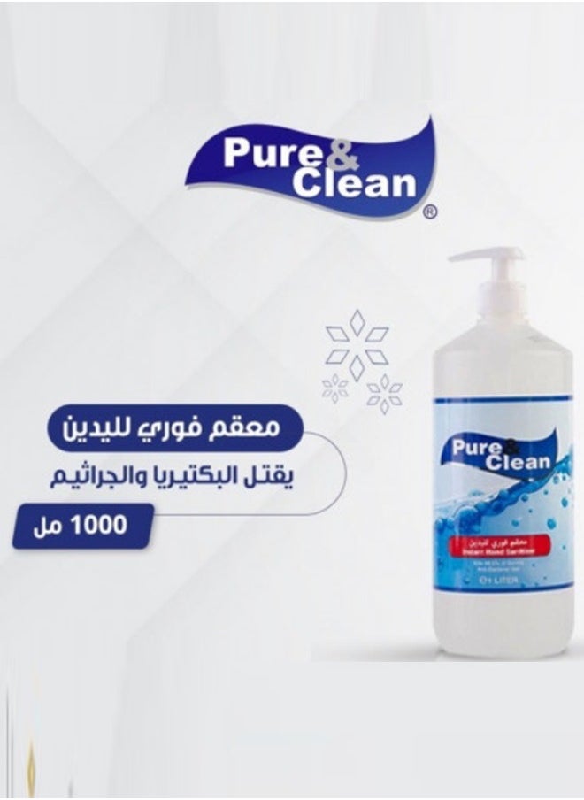 Pure & Clean - Pure & Clean The Best Instant Hand Sanitizer 1 Liter - Image 1