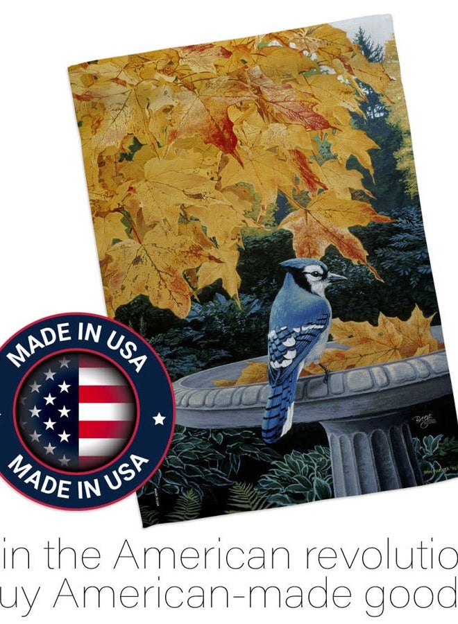Breeze Decor BI-H-105036-IP Autumn Birdbath Decorative Vertical House Flag, 28" x 40", Multicolor - Image 5