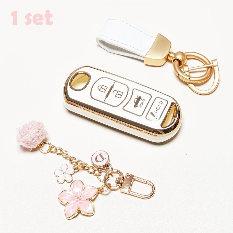 Soft Tpu Car Key Case For Mazda 3 6 8 Miata Mx5 Cx3 Cx5 Cx7 Cx9 Remote Key Fob With Keychain Black - Image 2