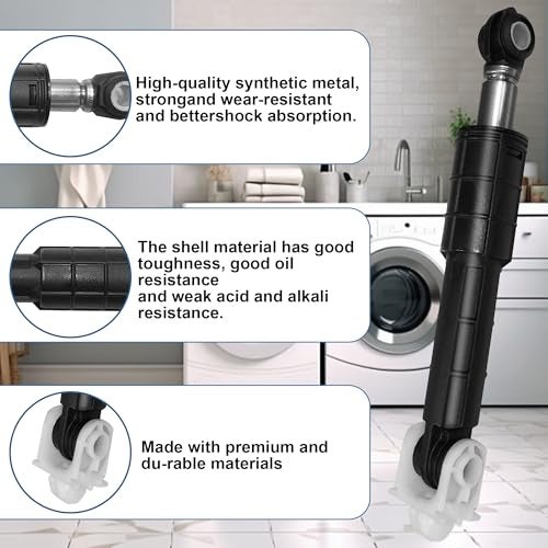Popbee WH01X20826 Washer Shock Absorber Kit (4 Shock and 4 Pins) Fit for GE General Electric, Kenmore Washers Replaces WH01X10343 WH01X10385 WH01X10260 WH01X10425 AH1482318 AP4265856 PS1482318 PD00001516 - Image 5