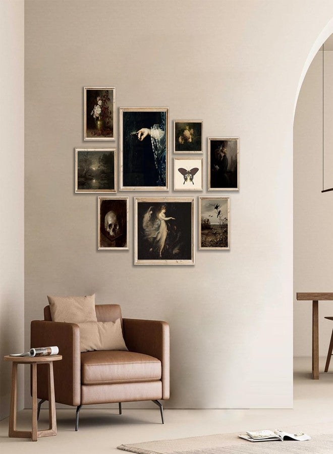 KBKBART Dark Academia Room Decor, Victorian Gothic Home Decor, Vintage Moody Wall Art Prints for Wall, Creepy Goth Posters for Room Aesthetic, Witchy Gallery Decor for Halloween Dorm Bathroom - Image 5