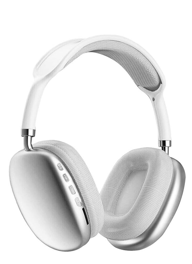 Generic - Premium Quality STN-01 Immersive Active Noise Cancelling Over-Ear Headphones, Epitome of Cutting-Edge Design and Premium Sound Quality. Elevate Your Listening Experience, Fusion of Style and Comfort (Classic, White) - Image 1