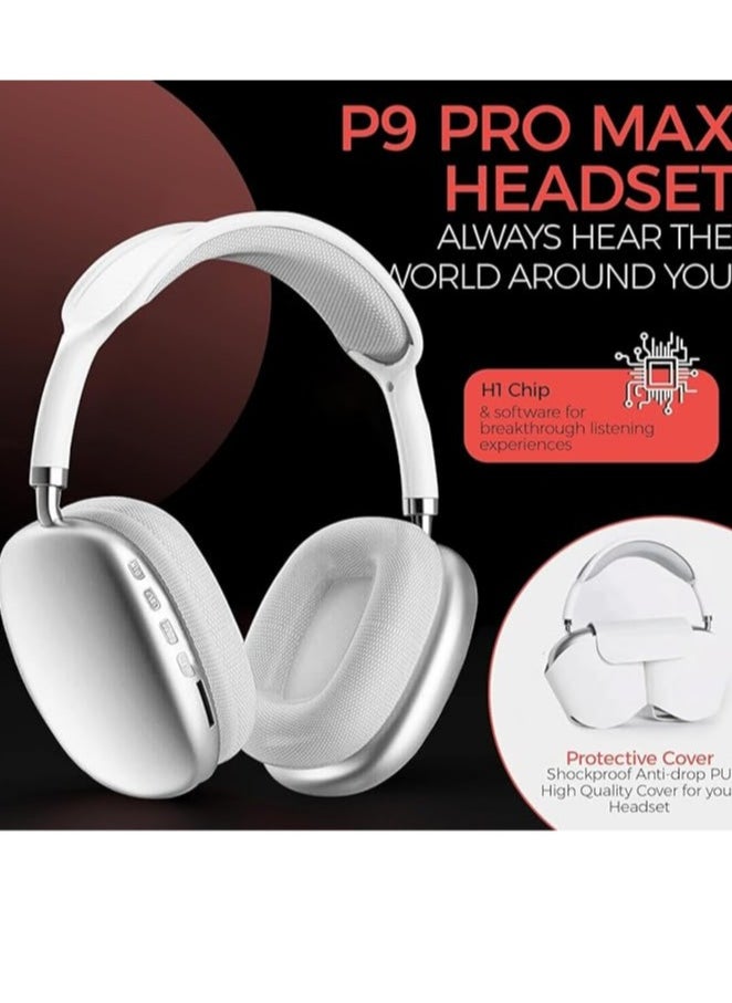 Generic - Premium Quality STN-01 Immersive Active Noise Cancelling Over-Ear Headphones, Epitome of Cutting-Edge Design and Premium Sound Quality. Elevate Your Listening Experience, Fusion of Style and Comfort (Classic, White) - Image 1