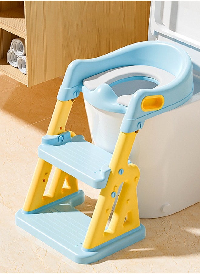 Soft Touch 2 In 1 Baby Toilet Potty Training Seat with Step Stool Ladder Toilet Potty Training Seat for Kids  - Image 1