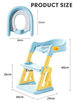 Soft Touch 2 In 1 Baby Toilet Potty Training Seat with Step Stool Ladder Toilet Potty Training Seat for Kids  - Image 2