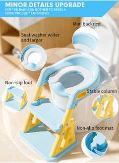 Soft Touch 2 In 1 Baby Toilet Potty Training Seat with Step Stool Ladder Toilet Potty Training Seat for Kids  - Image 3