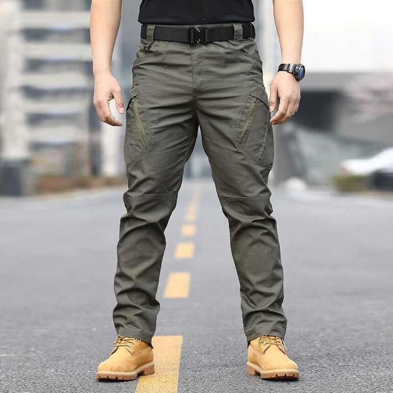 Tactical Tooling Pants Training Pants Commuter Wear-resistant Scratch-resistant Waterproof Foreign Trade Pants Multi-pocket Outdoor All-match Casual Dark gray ix9 - Image 5