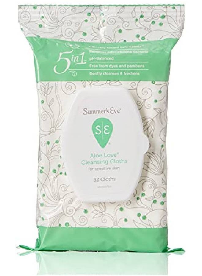 Summer's Eve - Aloe Love Soft Cleansing Cloth 3.2 Ounce - Image 1
