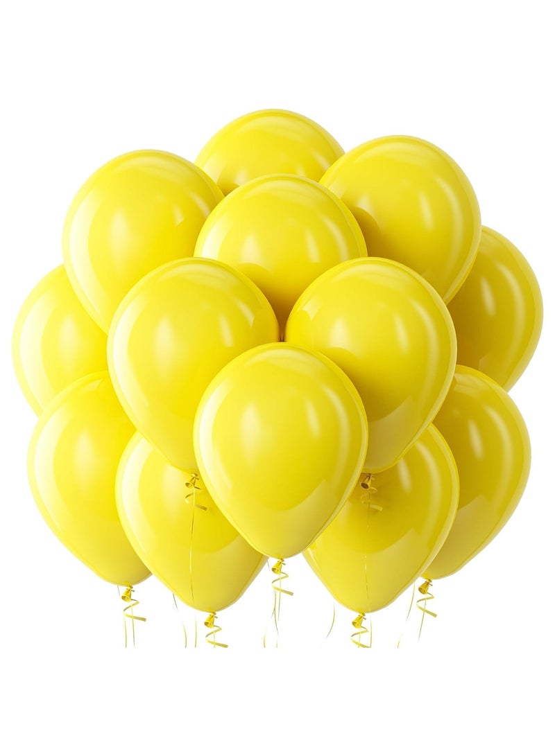 STARTEX 100 Pack 12 inch Round Helium Yellow Balloons for Birthday Sunflower Party Decorations - Image 1