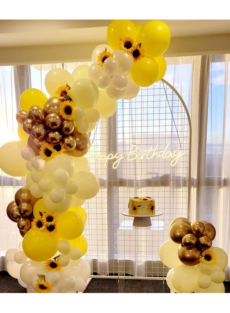 STARTEX 100 Pack 12 inch Round Helium Yellow Balloons for Birthday Sunflower Party Decorations - Image 5