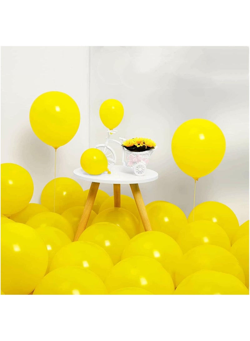 STARTEX 100 Pack 12 inch Round Helium Yellow Balloons for Birthday Sunflower Party Decorations - Image 4