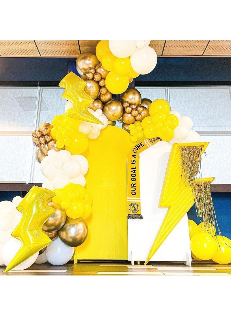 STARTEX 100 Pack 12 inch Round Helium Yellow Balloons for Birthday Sunflower Party Decorations - Image 3