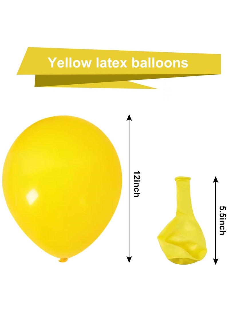STARTEX 100 Pack 12 inch Round Helium Yellow Balloons for Birthday Sunflower Party Decorations - Image 2