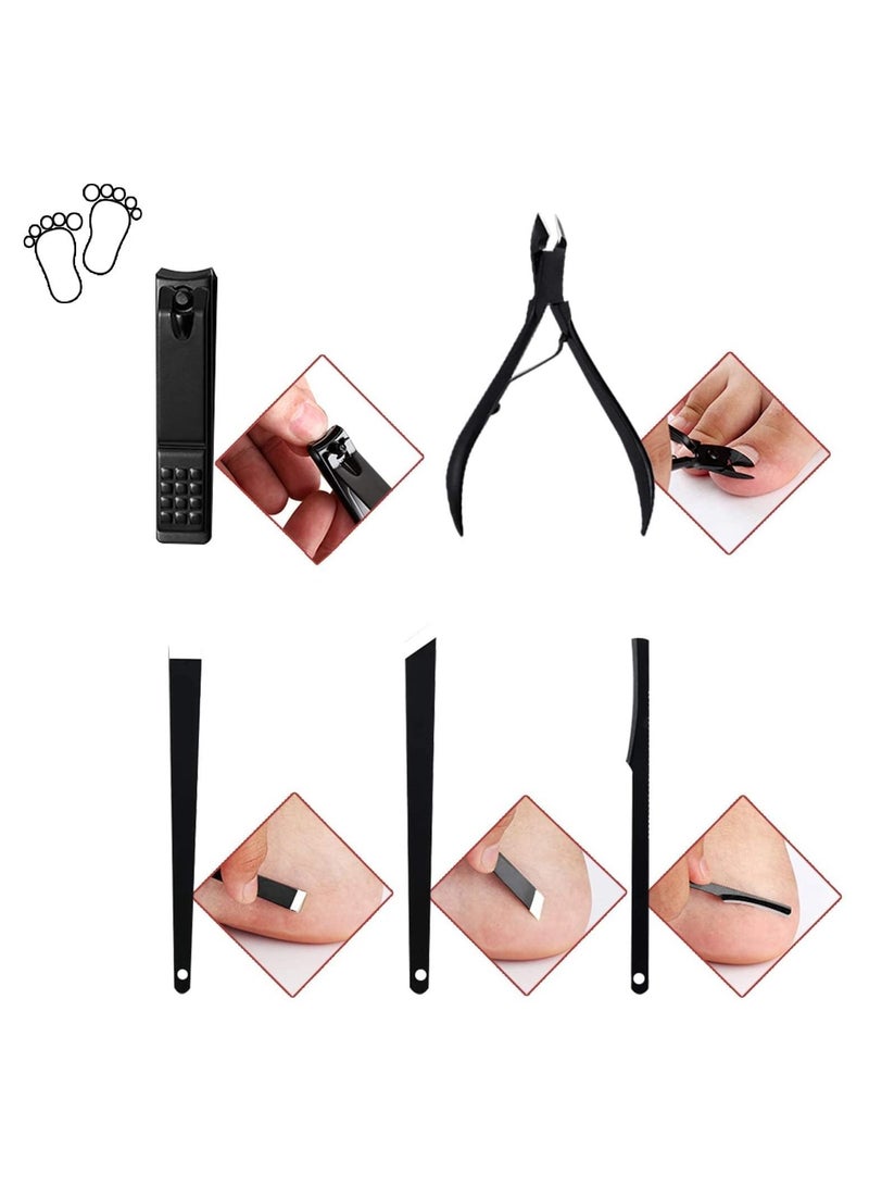 BLOOMING TIME 18pcs Nail Clippers Pedicure Kit, Manicure Professional Tools Gift For Men Women - Image 5