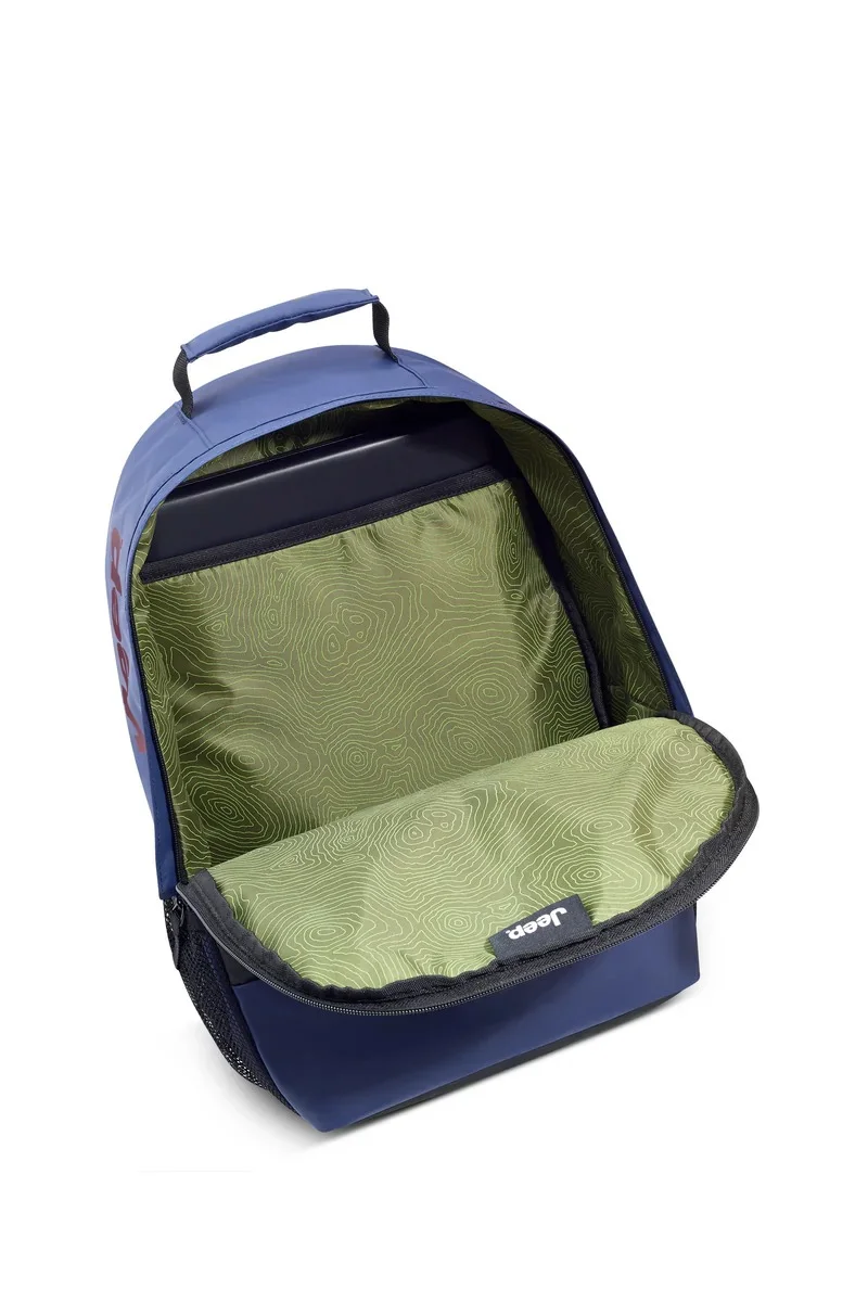 Jeep Dual Material Backpack - Navy