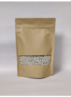 NIRAV ENTERPRISE NIRAV ENTERPRISE Kraft Paper Stand up zipper pouches with Window pack of 50 pcs 100mm160mm60mm bottom gazette 30mm30mm  - Image 2