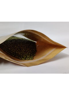 NIRAV ENTERPRISE NIRAV ENTERPRISE Kraft Paper Stand up zipper pouches with Window pack of 50 pcs 100mm160mm60mm bottom gazette 30mm30mm  - Image 3