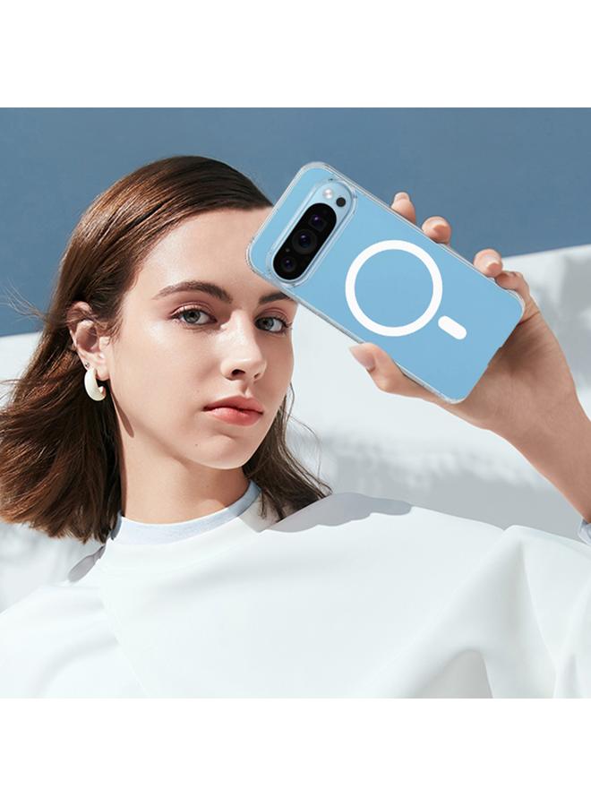 اس-توب جراب لهاتف Google Pixel 9 Pro XL MagSafe جراب هاتف هجين من مادة TPU من الأكريليك الشفاف - Image 3