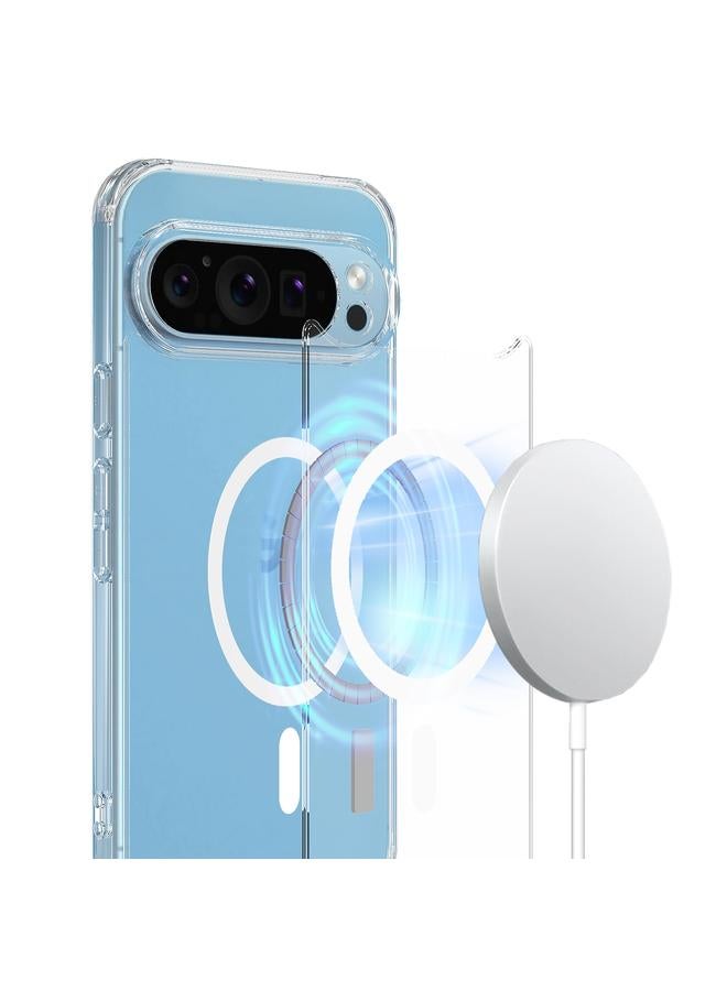 اس-توب جراب لهاتف Google Pixel 9 Pro XL MagSafe جراب هاتف هجين من مادة TPU من الأكريليك الشفاف - Image 2