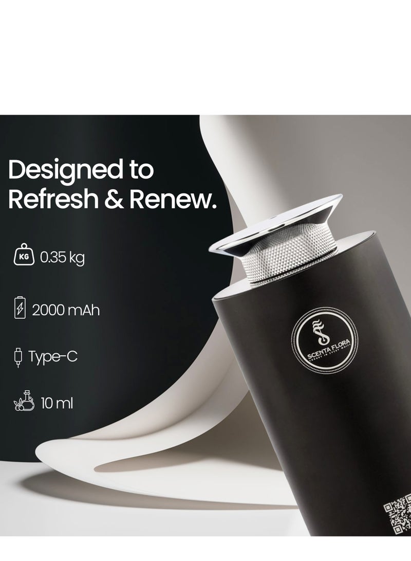 Scenta Flora Scent Drive Combo – Car Diffuser with 50ml Aroma Oil | Compact, Rechargeable & Stylish Scenting for Your Ride - Image 3