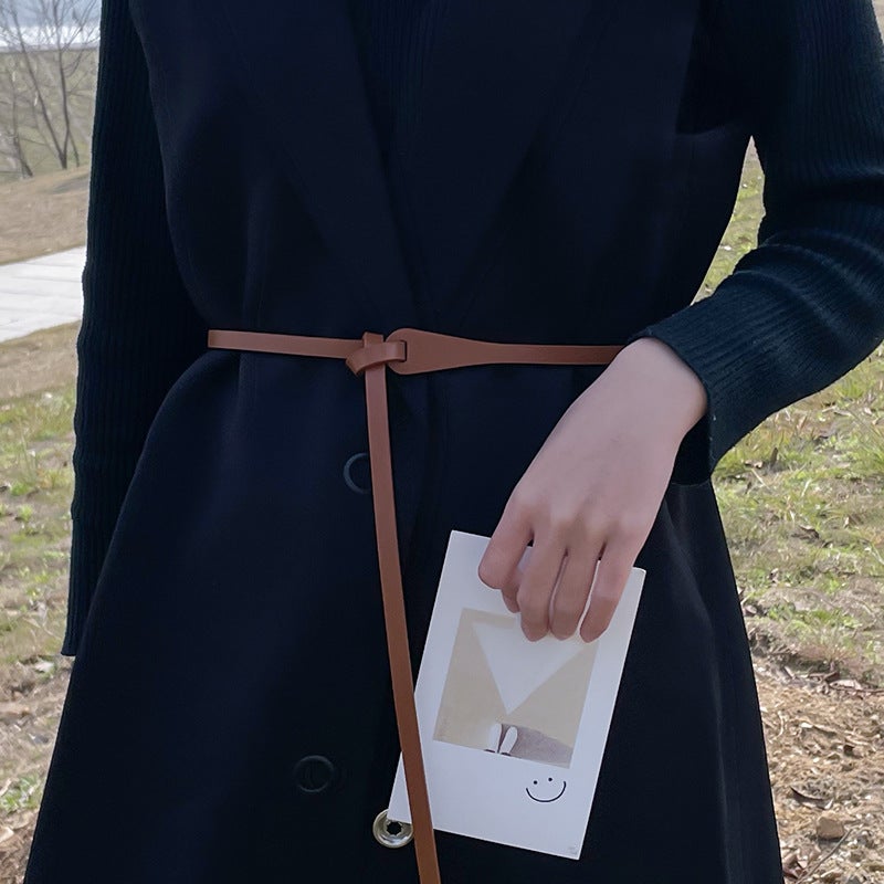 Womens Simple Belt for Dresses, Coats, Shirts A171 camel