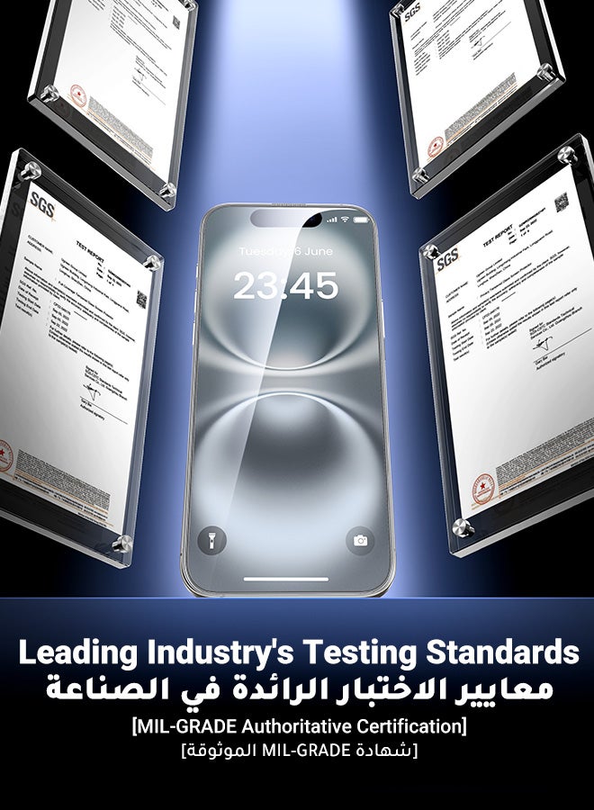 Ugreen 2-Pack 9H Tempered Glass Screen Protector For iPhone 1615 6.1-Inch Screen HD Clear Anti-Fingerprint Bubble Free - Image 2