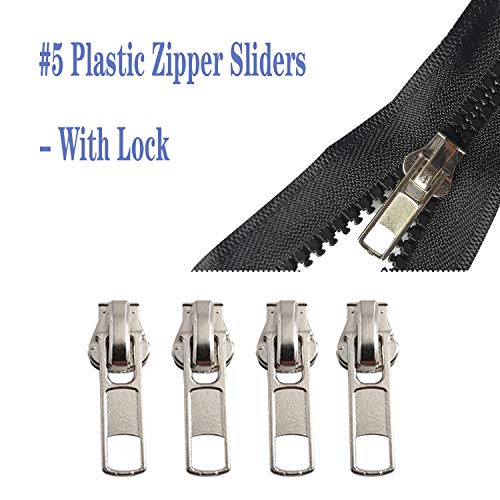 Meikeer 12-Piece #5 Universal Zipper Slider Replacement Kit - Includes Sliders for Easy Repair of Metal, Plastic, and Nylon Coil Luggage, Bags, and Jackets - Image 3