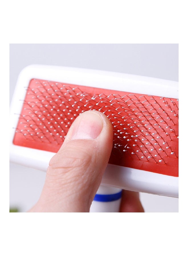 Loquat Brush Style Massage Comb White/Orange - Image 2