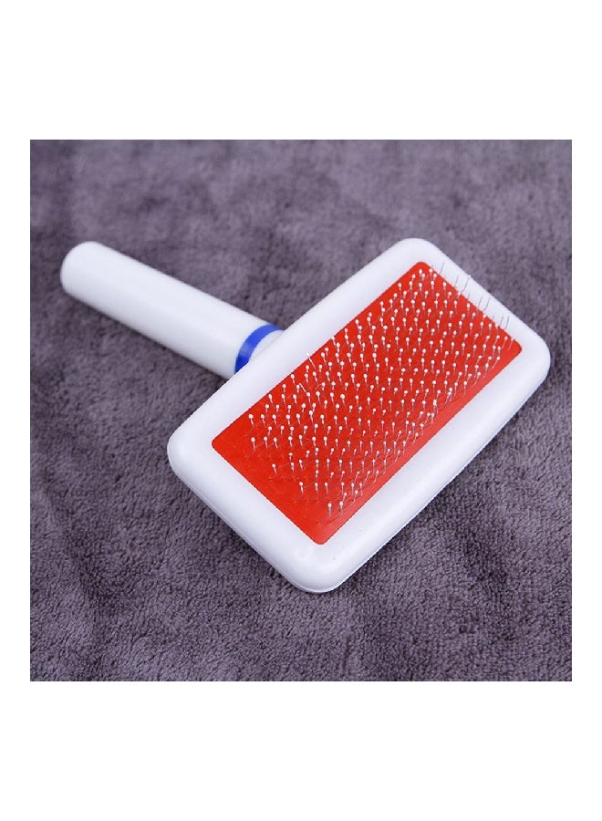 Loquat Brush Style Massage Comb White/Orange - Image 5