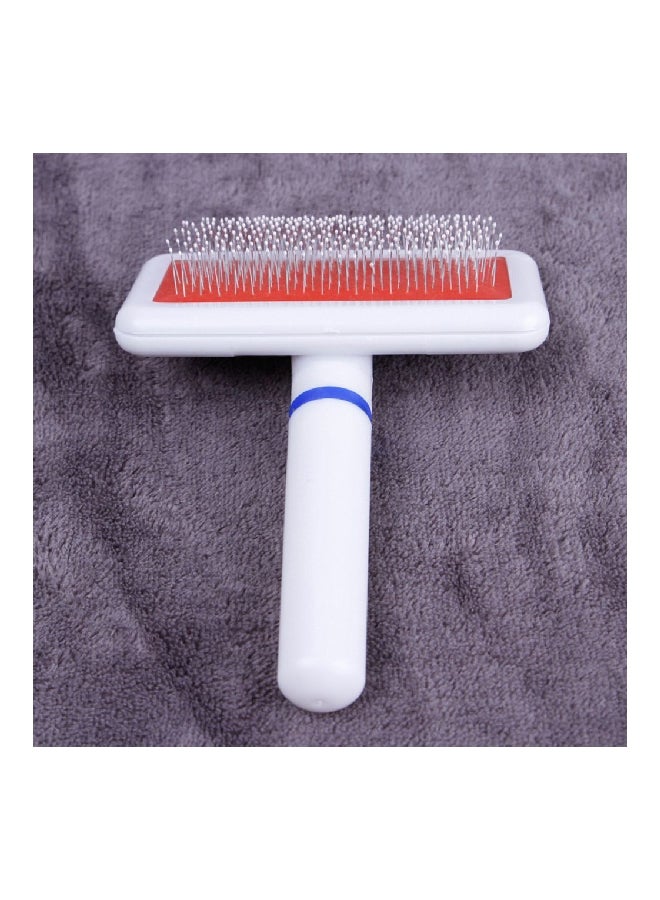 Loquat Brush Style Massage Comb White/Orange - Image 4