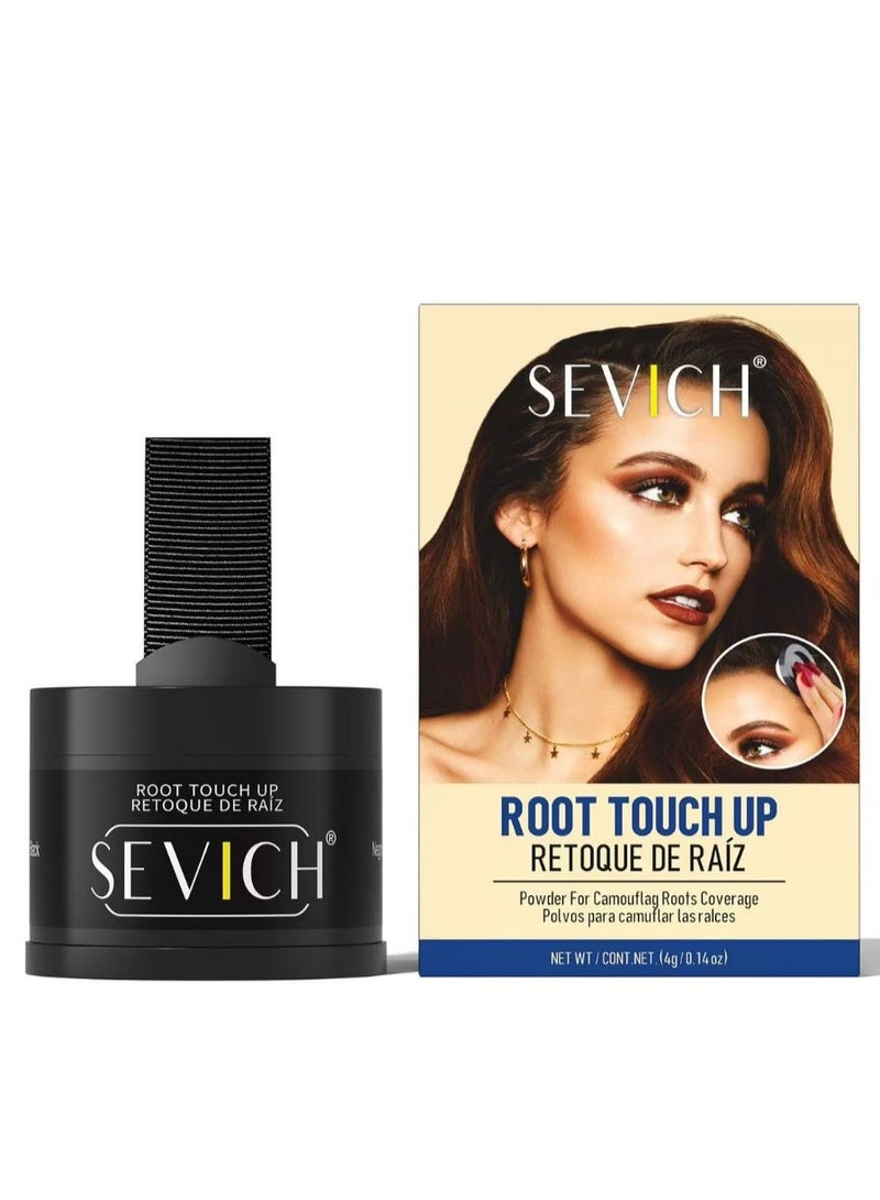 Sevich Instantly Hairline Shadow - Powder for Grey Hair Root Touch Up, Thinning Hairline & Eyebrows/Beard Line, Windproof & Sweatproof, Brown - Image 1