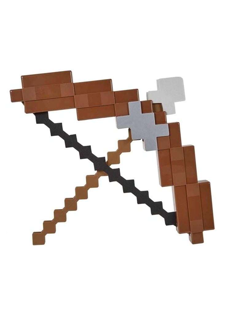Minecraft HHW16 Arrows  Bows with Lights Sounds, Authentic Pixelated Video Game Toys for Role Play, Collectible Gifts 6-Year-Old Fans - Image 1