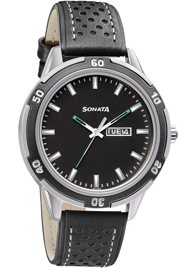 Sonata Nxt Analog Black Dial Men Watch 7138Kl03 Nn7138Kl03 - Image 1