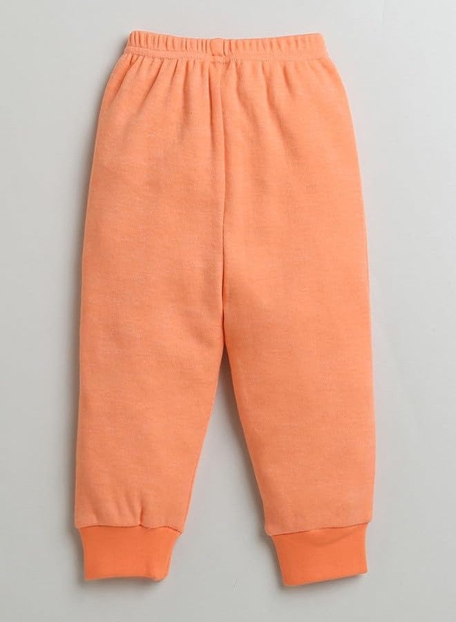 BUMZEE Orange Boys Full Sleeves Cotton Sweatshirt & Jogger Set Age - 6-12 Months (Peb9998C-org) - Image 5