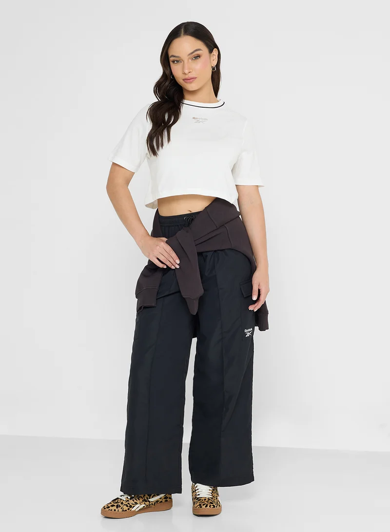 Reebok Blakely Crew Neck Cropped T-Shirt