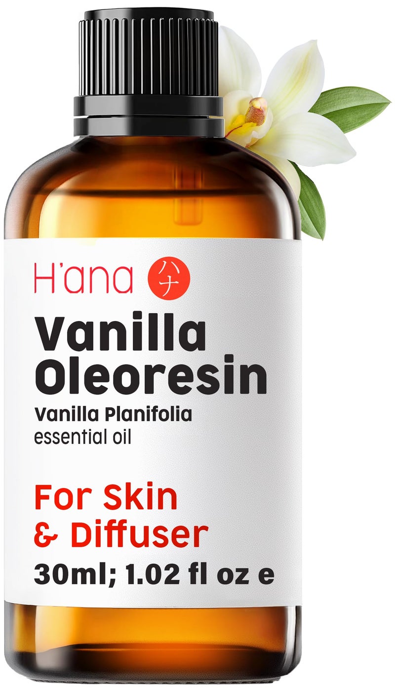 hana H'ana Vanilla Essential Oil - 1.02 Fl Oz - for Hair, Skin, Diffuser, Aromatherapy, DIY Candle & Soap Making - Image 1