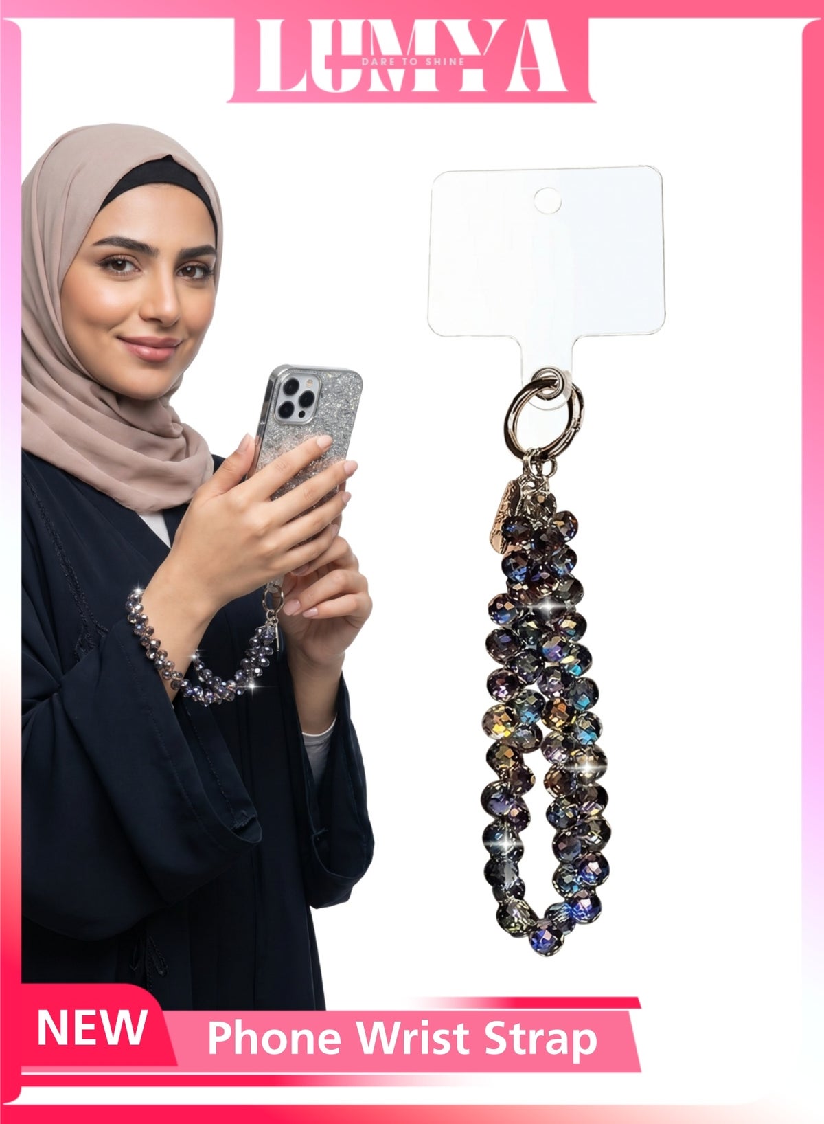 lumya Lumya Crystal Beaded Phone Wrist Strap Z264600731EBA1D679786Z