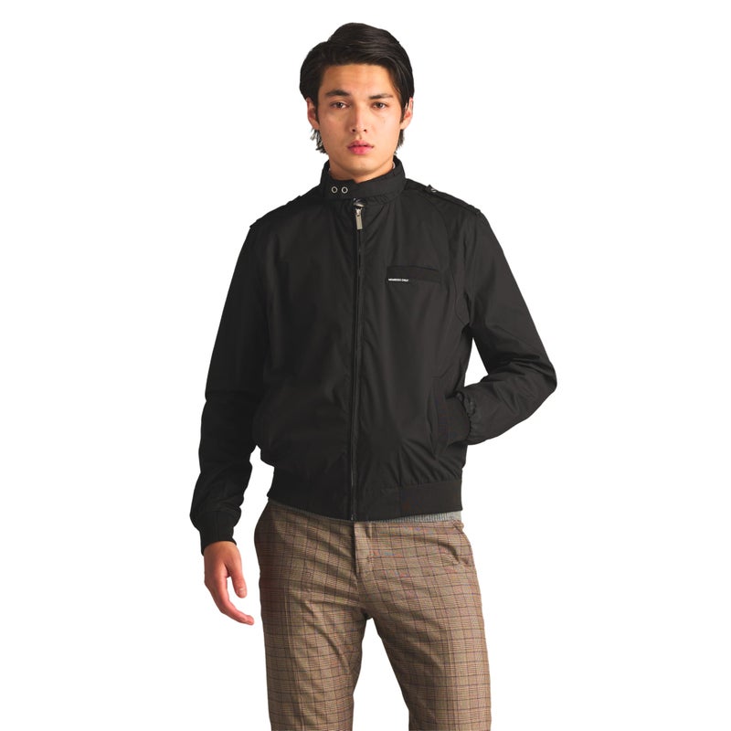 Members Only Mens Classic Iconic Racer Slim Fit Jacket Black 2XL