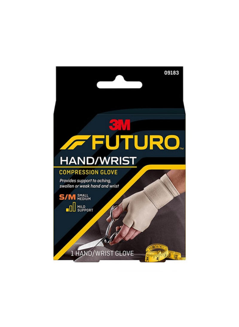 Hand, Wrist Compression Glove 09183, Small, Medium Size, 1 Hand, Wrist Glove