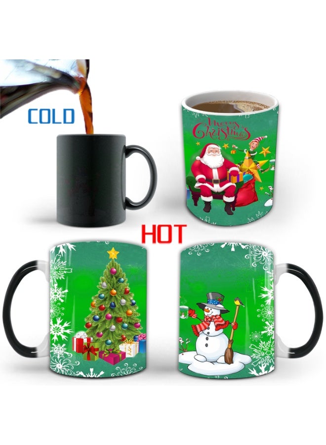 Selling Christmas Color-changing Mug Creative Ceramic Thermal Magic Coffee Tea Mug - prg7 - Image 1