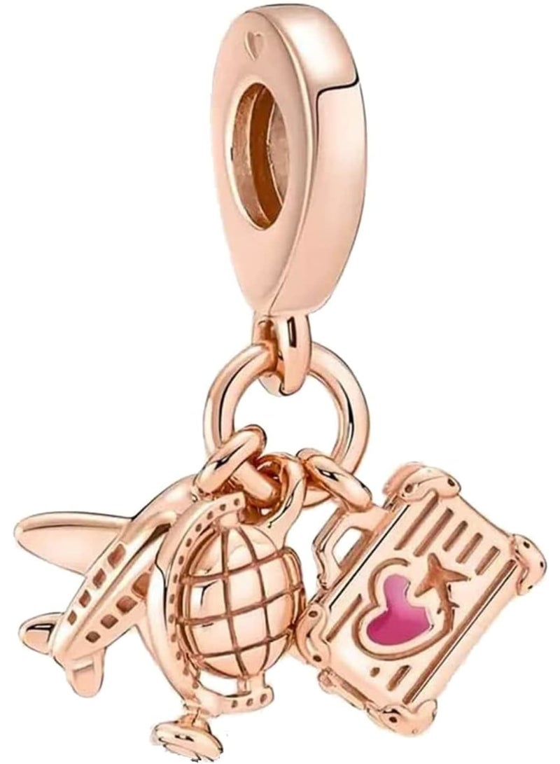 SOLARAE 925 فضة استرلينية سحر، أساور وقلائد زهور بناتية خرز معلقة مجوهرات، مجوهرات بنات خرز هدايا نسائية أساور وقلائد، أكسسوارات كريستالية يومية - Image 1