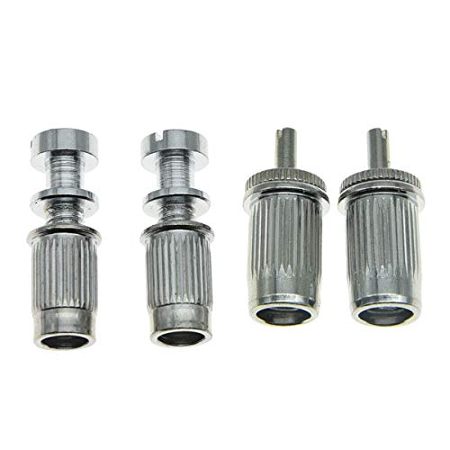 KAISH LP Tune-o-matic Roller Saddle Bridge Tailpiece Stopbar Set for Les Paul Chrome - Image 3